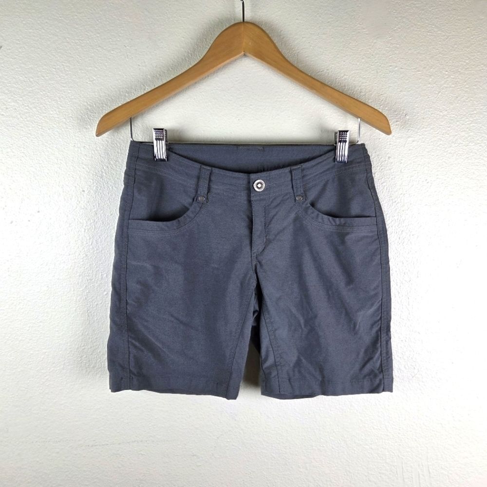 KUHL Women's Gray Hiking Shorts Size 2 Nylon Outdoor Active Utility Athletic